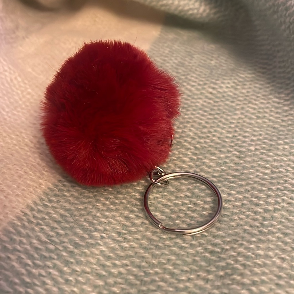 Fuzzy Ball Key Ring